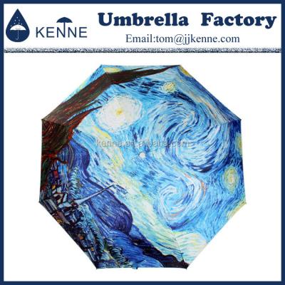 China Polyester Van Gogh Umbrella for sale