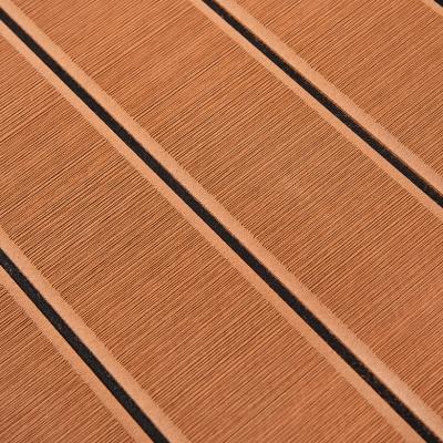 China ROHS Brushed 50 Degrees Eva Faux Teak Decking Sheet for sale