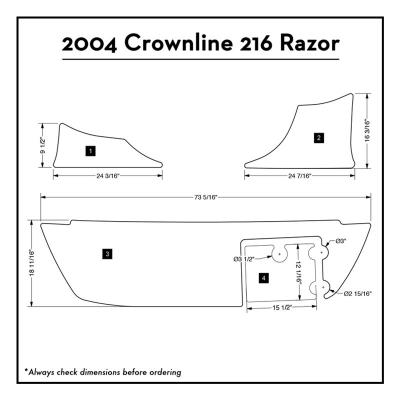 China Strong Adhesive MC015 6mm Swim Platform Pads for sale