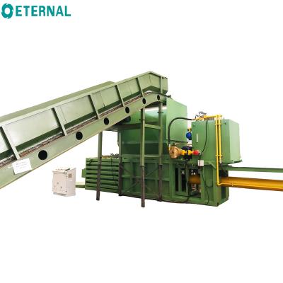 China Large Supermarkets Cardboard Baler Machine / Cardboard Baler Machine Garbage Compactor HPM125B for sale