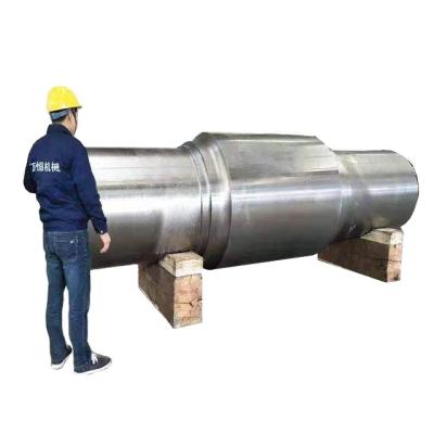 China Building Material Crushing Cement Rotary Kiln Roller Shaft With Forging Material for sale