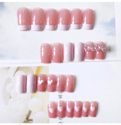 China Luxury custom design adiyat press on nails long square with press on nail packing private label for sale