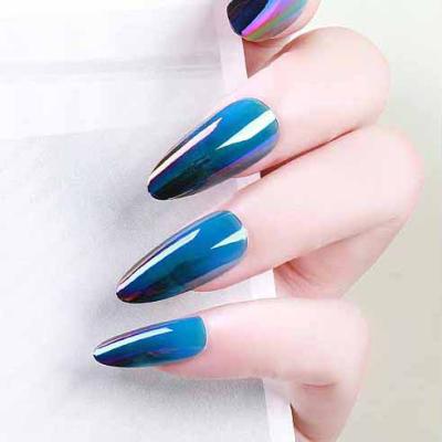 China Eco-Friendly Aniyat Long Crystal False Press On Nails With Designs Bling Luxury Bridal Wedding Party False Nail Tip for sale