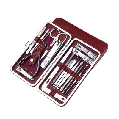 China Home Nail Art Tools Set Kits Manicure Set Pedicure Toe Eyebrow Grooming Earpick Trimmer Cutter Stainless Steel Nail Salon for sale