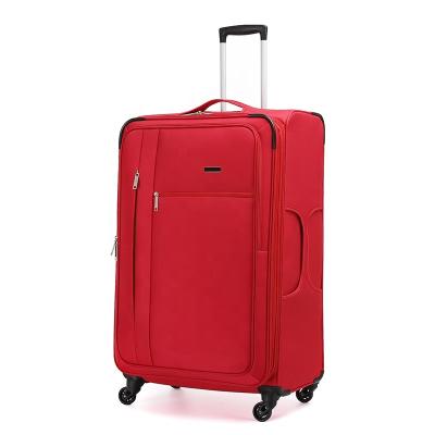 China New Design Polyester Trolley Case 8 Wheels Expandable Suitcase Softside Luggage Carry On Suitcase 3 Piece Luggage Set for sale