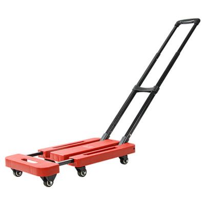 China 6 Wheels PP Family 200kg Portable Wholesale Portable Foldable Multi-Function Car Foldable Shopping Cart Goods for sale