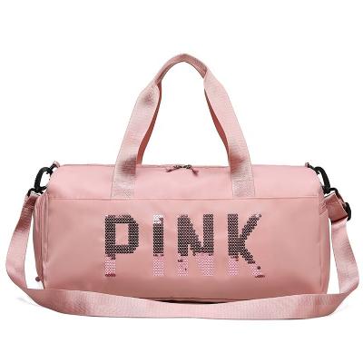 China Wholesale Colorful Tote Duffel Bag Waterproof Anti-theft Gym Bag With Shoe Pocket Wet Bag For Lady Portable Foldable for sale