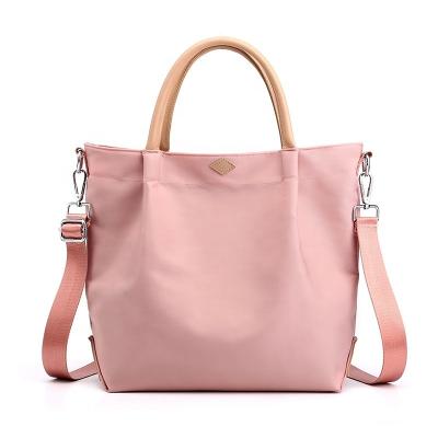 China Wholesale Nylon Leather Ladies Tote Hand Bag Black Large Capacity Designer New Fashion Trendy Waterproof Luxury Large Women Handbag for sale