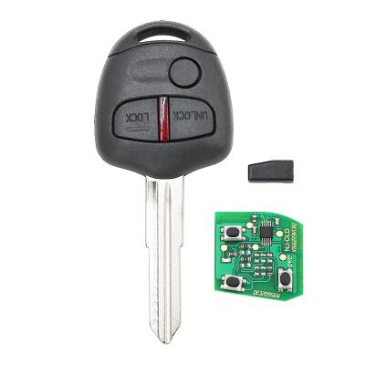 China 3 Button Car Remote Smart Key Fob For Mitsubishi Lancer 433mhz ID46 Chip EX OUCG8D-576M-A With Uncut Blade Good Groove MIT11 K15029 for sale