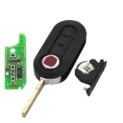 China 3 Button 433MHz Remote Master FOB For Fiat 500 Grande Punto 2010-2017 PCF7946/PCF7946AT Chip K19004 for sale