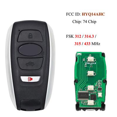 China FSK314.3/312/315/433 MHz Smart Remote Main Panel 1451-5801 4D Chip For Subaru Crosstrek Forester Impreza FCCID: HYQ14AHC K22109 K22110 K22111 K22112 for sale