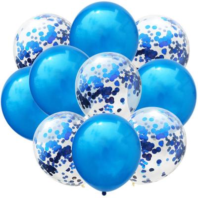 Cina Amazon Hot Selling 10pcs Confetti Balloon and Latex Balloon for Party Decoration Balloon in vendita