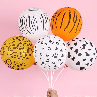 Cina Best Supplier Animal Printed Latex Balloon 12 inch latex balloon Leopard spot print latex balloon in vendita