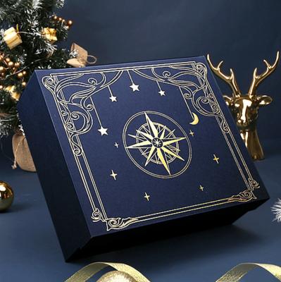 China Recyclable Custom Luxury Christmas Decoration Magnet Gift Packaging Wooden Box With Your LOGO for sale