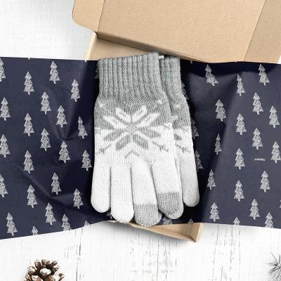 China Recycled Materials High Quality Rigid Luxury Custom Design Logo Printed Glove Mittens Socks Packaging Gift Box Delivery Ad Paper Shipping Box for sale