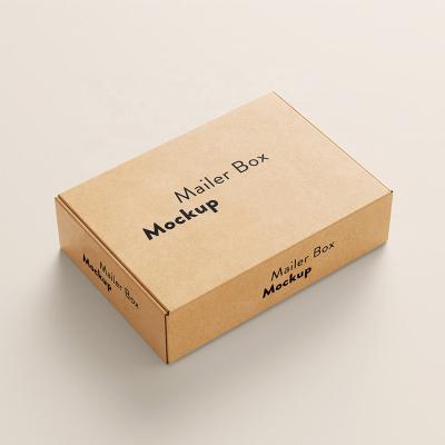 China Recycled Materials Recycled Kraft Box Paper Core Branded Storage Amazon Branded Box Custom Design Logo Kraft Paper Shipping Mailer Box Packaging for sale