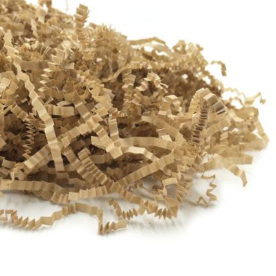 China Recyclable Decorative Ply Raffia Shredded Kraft Paper Ply Gift Box 50g Filler Ply Paper for sale