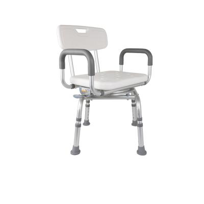 China Hospital Bathroom Disable Adjustable Rotatable Adults Shower Chairs For Elderly for sale