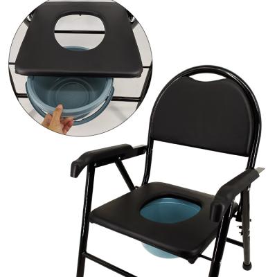 China Elderly people after surgery/high quality hospital patient transfer commode toilet chair disabled lounge 2021 with wheel for sale