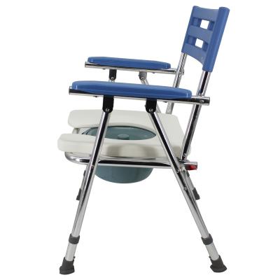 China Elderly People After Surgery/Steel Alloy Long Potty Potty Chair Wheelchair Commode Disabled Chair Alloy Steel Toilet Chair Bathroom With Portable Toilet for sale