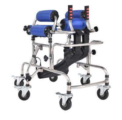 China Factory Wholesale Flat Adult Walker Folding Double H Rod Aluminum Tube Rollator, Folding Orthopedic Walker For Adults for sale