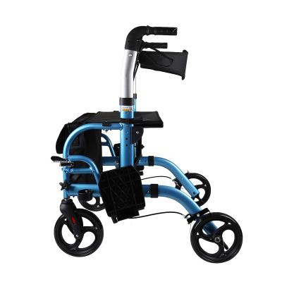 China Health Care Newly Design Adults Walker 4 Wheels Folding Aluminum Rollator, Folding Walker For Adults for sale