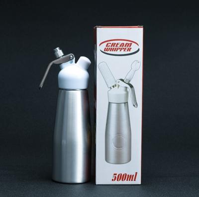 China CW-500A/500B/500S 18/8 Hot Sale 500ML Stainless Steel Viable Cream Whipper With Stainless Steel Spouts for sale