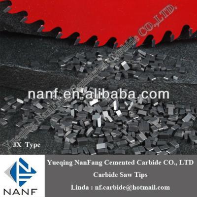 China For Cutting Different Kinds Of Wood Tungsten Carbide Saw Tips For CTT Circular Saw Blade JW Series for sale