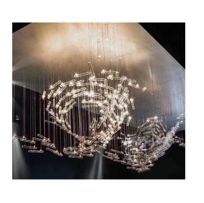 China EUROPEAN Chandelier Light Hanging Lead Glass Lights Modern Hotel Lighting Chandeliers For Ceiling Custom Pendant Lamp for sale