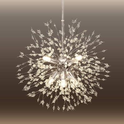 China Crystal Chandelier Chrome Fireworks Modern EUROPEAN Chandelier for Dining Room, Bedroom, Kitchen, Living Room for sale