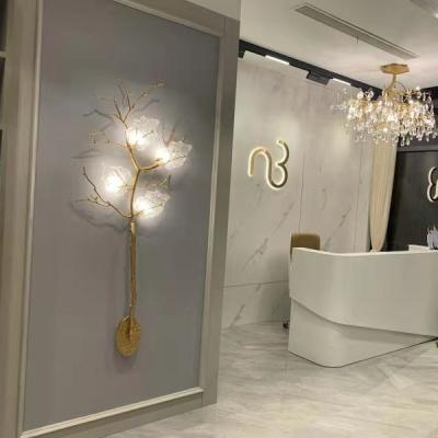 China Nature Acrylic Simple Creative Geometry Series Outdoor Mounted Acrylic Bedroom LED Bedroom Wall Light Living Room Background Wall Light for sale