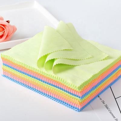 China Sustainable Cleaning Eye Microfiber Glass Cloth Eco - Friendly Cleaning for sale