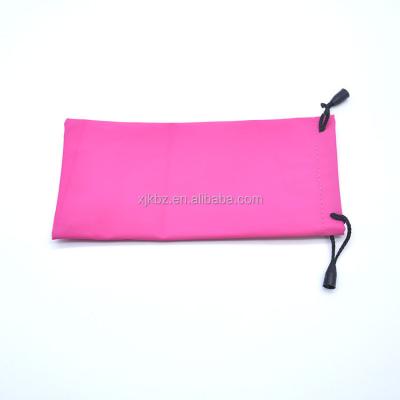 China Wholesale Fashional Glass Pocket Women Squeeze Top Cheap Microfiber Pink Sunglasses Pocket for sale