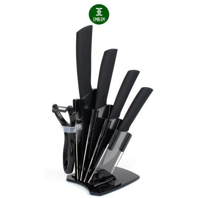 China Viable 6PCS Kitchen Knife Block Set and Ultra Sharp Cutlery Knife Block Set for sale