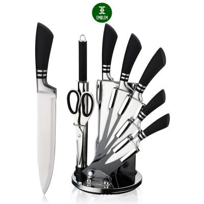 China 8 Viable Pieces Of Knife Set With Holder , Kitchen Knife Set With Block for sale