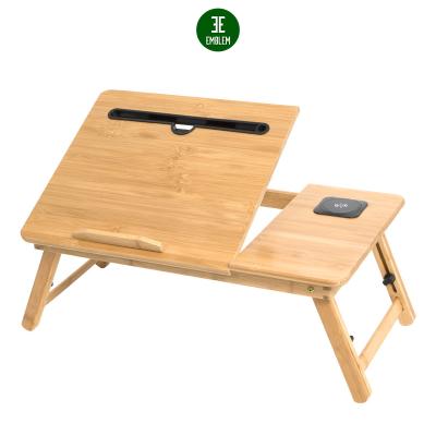 China Foldable Lap Desk Bamboo Bed Tray Table Laptop Desk for Breakfast Work Study Reading Eating Food Tray Table for sale