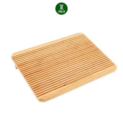 China 100% Bamboo Foldable Laptop Stand Pad Cooler Pad Laptop Desk Fan Cooling Bamboo Stands For Laptops for sale