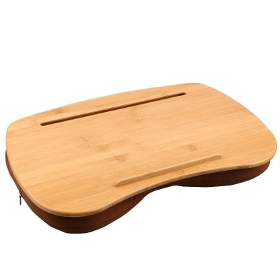 China Ergonomic Contoured Euro Style Natural Bamboo Lap Desk Laptop Lap Desk Design for sale