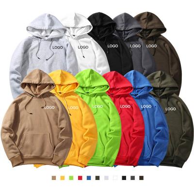 China Anti-wrinkle streetwear comfortable polyester hoodie for winter plain brown men's unisex pullover hoodies hoodies for sale