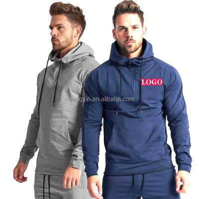 China Antibacterial Men's Hoodie Set Tracksuit Mens Sportswear Sweatsuit Wear Private Label Logo Private Label Logo Training Hoodies Set Custom Men for sale