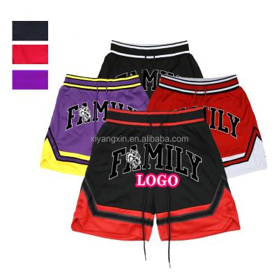 China Running Snack Antibacterial Board Wholesale Men's Sportswear LOGO Jersey Pants 2022 Custom Training Gym Shorts Basketball Shorts Uniform Sets for sale