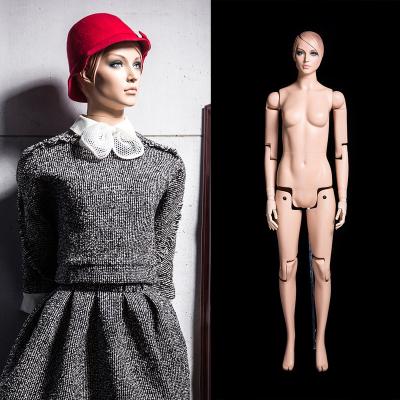 China Window Full Body Skin Color Good Quality Poseable Mannequin Female Adjustable Mannequins Realistic Display Makeup for sale