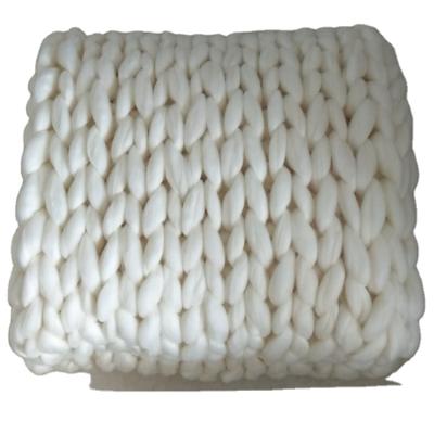 China Hot Selling Coarse Anti-bacteria Design Wool Sofa Blanket Anti-pilling Woven Blanket Comfortable for sale