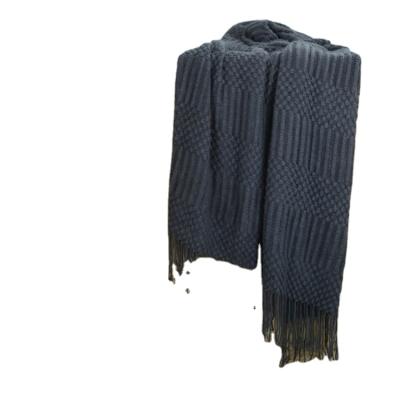 China Anti Bacteria China Manufacturing Cheap Comfortable Soft Air Conditioning Tassel Cashmere Blanket Blanket for sale