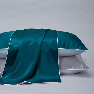 China 2021 anti-static high quality pure silk pillow case mulberry, 18mm bed pillow case reversible satin pillow case for sale