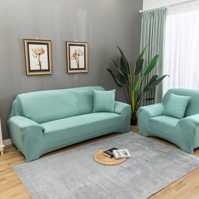 China Low MOQ modern sofa cover set elastic stretch cover 1/2/3 seaters polyester sofa cover set cubre sala wholesale for sale