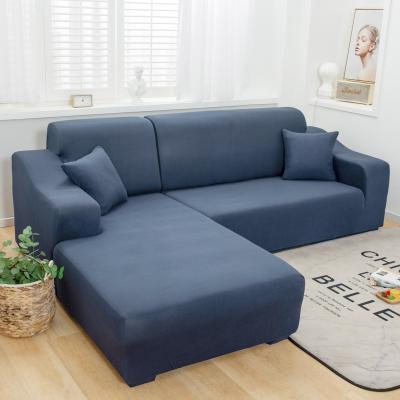 China Modern European style single frosting polyester soft sofa bed cover sofa covers elastic Stretch Sofa Slipcover set for sale