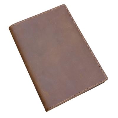 China Crazy Horse Soft Genuine Leather Hardcover Journal for Writing, Drawing, Sketching, Diaries Leather Books Cover Pocket for sale