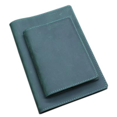 China Hardcover Book Cover Write and Clean Book Cover Mini Leather Notebook A5 Genuine Leather Journal Factory for sale