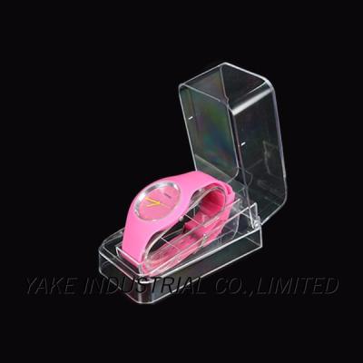 China Eco-friendly Custom Plastic Watch Case For Simple Watch Packaging Box for sale